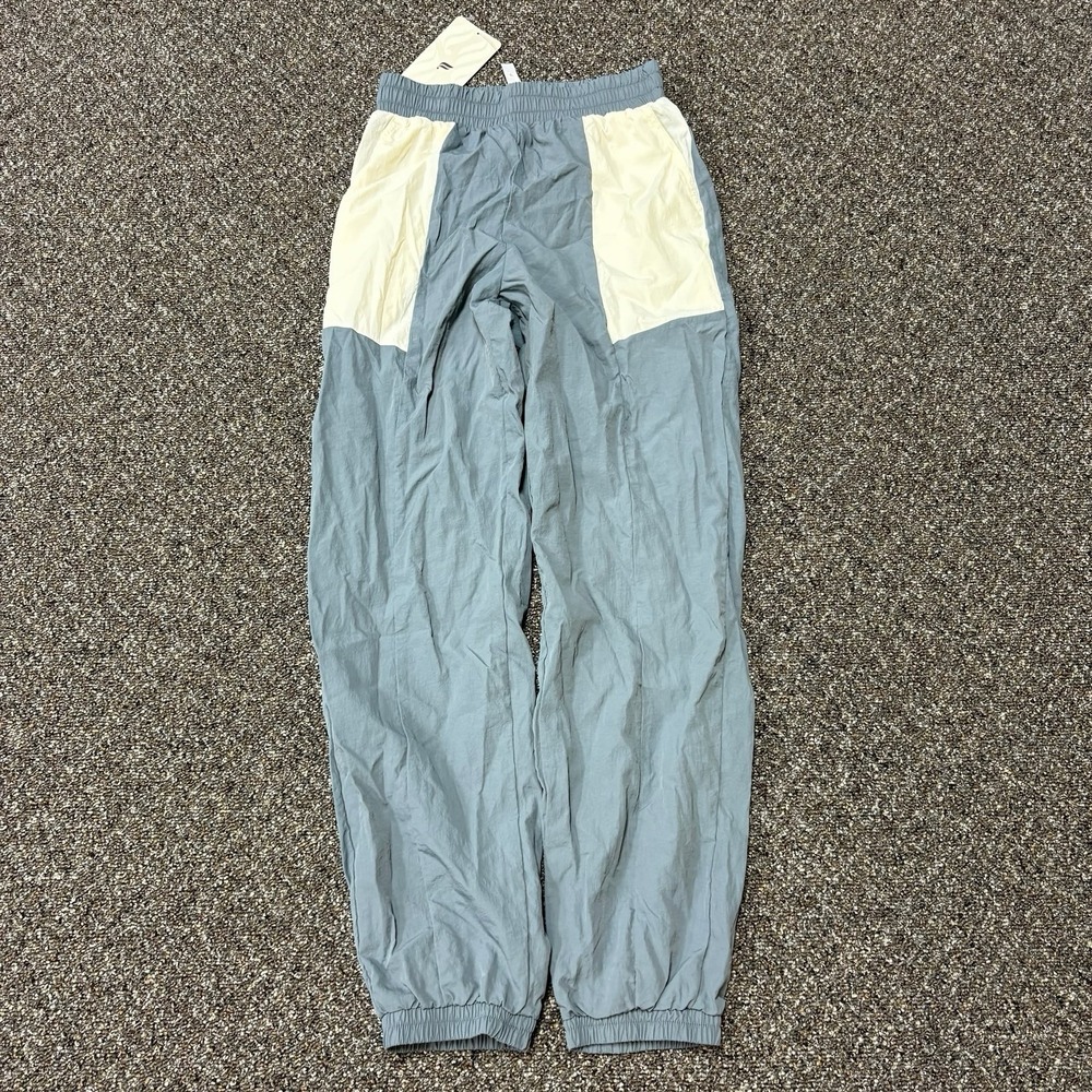Fabletics Brand New Trackpants Workout NWT Deadstock Grey And White 2xs